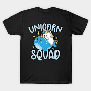 Unicorn and Narwhal Squad T-Shirt